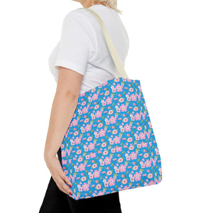 Floral Pattern Print Tote Bag Eco Friendly Gift Dipaliz - Bags