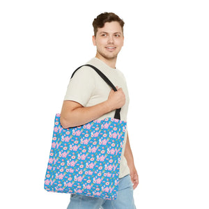 Floral Pattern Print Tote Bag Eco Friendly Gift Dipaliz - Bags