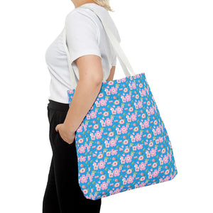 Floral Pattern Print Tote Bag Eco Friendly Gift Dipaliz - Bags