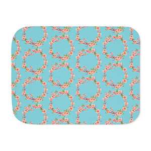 Plush Sherpa Blanket - Floral Pattern Two Colors - Dipaliz - Blankets