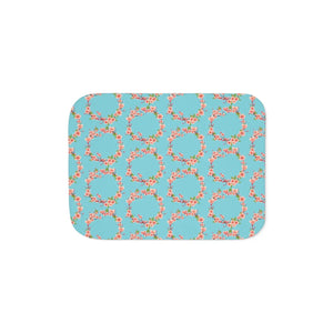 Plush Sherpa Blanket - Floral Pattern Two Colors - Dipaliz - Blankets