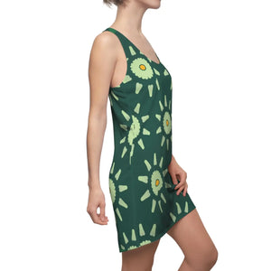 Floral Racerback Dress – Polyester Design - Dipaliz - Dresses - Xs