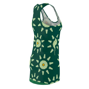Floral Racerback Dress – Polyester Design - Dipaliz - Dresses - Xs