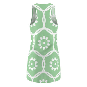 Floral Racerback Dress – Green Sew Pattern - Dipaliz - Dresses - Xs