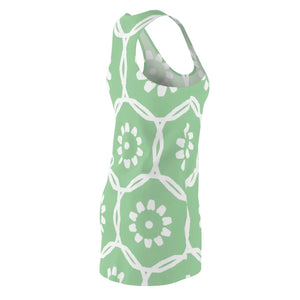 Floral Racerback Dress – Green Sew Pattern - Dipaliz - Dresses - Xs