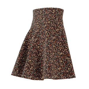 Floral Pattern Skater Skirt - Eco Friendly - Dipaliz - Skirts - l