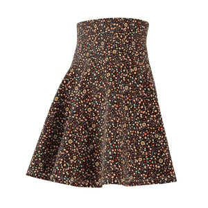 Floral Pattern Skater Skirt - Eco Friendly - Dipaliz - Skirts - l