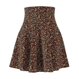 Floral Pattern Skater Skirt - Eco Friendly - Dipaliz - Skirts - l