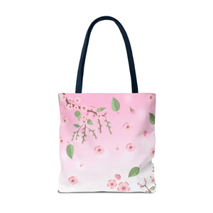Floral Pattern Pink Tote Bag - Stylish Print Design - Dipaliz - Bags