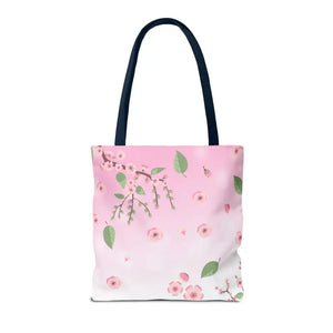Floral Pattern Pink Tote Bag - Stylish Print Design - Dipaliz - Bags