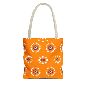 Vibrant Floral Pattern Tote Bag - Durable Polyester - Dipaliz - Bags