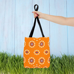 Vibrant Floral Pattern Tote Bag - Durable Polyester - Dipaliz - Bags