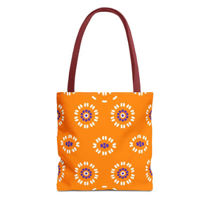 Vibrant Floral Pattern Tote Bag - Durable Polyester - Dipaliz - Bags