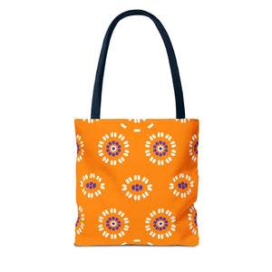 Vibrant Floral Pattern Tote Bag - Durable Polyester - Dipaliz - Bags