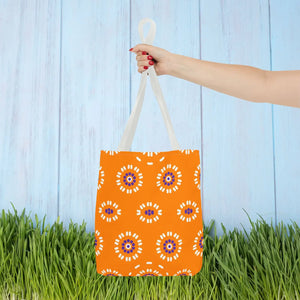 Vibrant Floral Pattern Tote Bag - Durable Polyester - Dipaliz - Bags