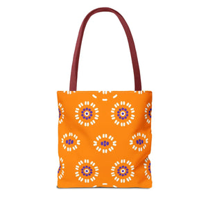 Vibrant Floral Pattern Tote Bag - Durable Polyester - Dipaliz - Bags