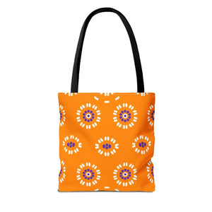 Vibrant Floral Pattern Tote Bag - Durable Polyester - Dipaliz - Bags