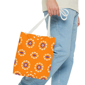Vibrant Floral Pattern Tote Bag - Durable Polyester - Dipaliz - Bags