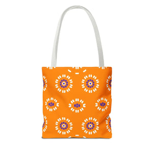 Vibrant Floral Pattern Tote Bag - Durable Polyester - Dipaliz - Bags