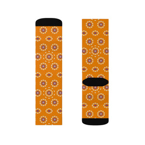 Vibrant Floral Sublimation Socks - Eco-friendly Gifts - Dipaliz