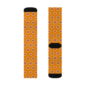 Vibrant Floral Sublimation Socks - Eco-friendly Gifts - Dipaliz