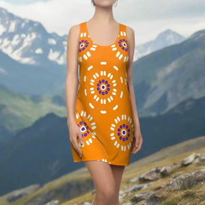 Floral Racerback Dress – Eco Polyester - Dipaliz - Dresses - Xs