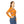 Orange Medallion Pattern Women’s Long Sleeve V-neck Shirt (aop) - T-shirts
