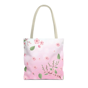 Floral Pink Tote Bag - Durable Polyester Everyday - Dipaliz - Bags