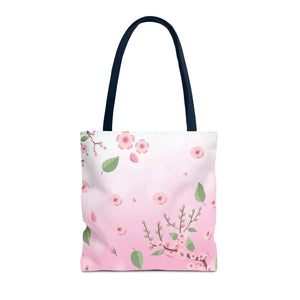 Floral Pink Tote Bag - Durable Polyester Everyday - Dipaliz - Bags