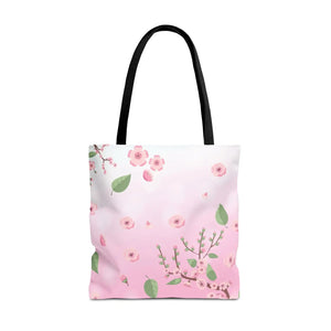 Floral Pink Tote Bag - Durable Polyester Everyday - Dipaliz - Bags