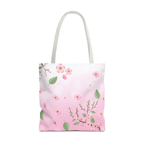 Floral Pink Tote Bag - Durable Polyester Everyday - Dipaliz - Bags