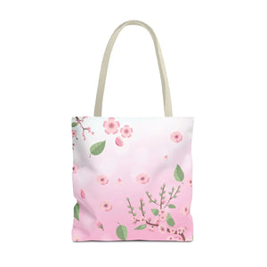 Floral Pink Tote Bag - Durable Polyester Everyday - Dipaliz - Bags