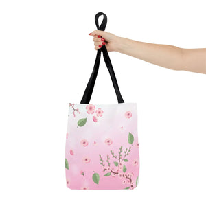 Floral Pink Tote Bag - Durable Polyester Everyday - Dipaliz - Bags