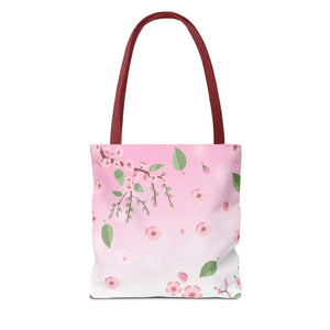 Floral Pink Tote Bag - Durable Polyester Everyday - Dipaliz - Bags