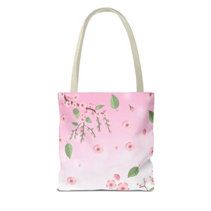 Floral Pink Tote Bag - Durable Polyester Everyday - Dipaliz - Bags