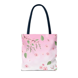 Floral Pink Tote Bag - Durable Polyester Everyday - Dipaliz - Bags