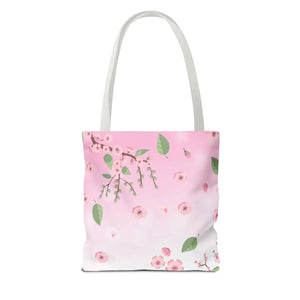 Floral Pink Tote Bag - Durable Polyester Everyday - Dipaliz - Bags