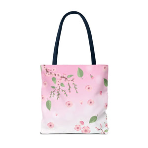 Floral Pink Tote Bag - Durable Polyester Everyday - Dipaliz - Bags