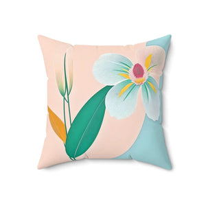 Floral Pattern Throw Pillow – Polyester Square - Dipaliz - Pillows