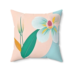 Floral Pattern Throw Pillow – Polyester Square - Dipaliz - Pillows