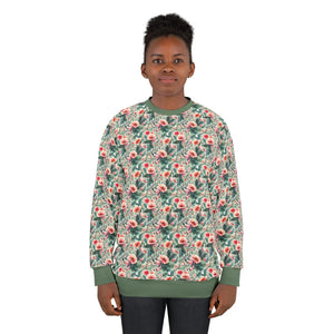 Vibrant Floral Pattern Unisex Sweatshirt - Polyester Cotton - Dipaliz - Sweatshirts