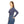 Navy Ditsy Floral Women’s Long Sleeve V-neck Shirt (aop) - T-shirts
