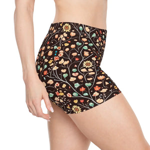 Floral Women’s Shorts - Moisture Wicking - Dipaliz