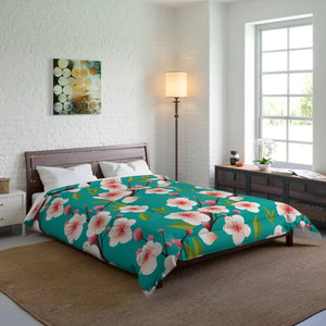 Floral Comforter – Soft Polyester Bedding - Dipaliz - Quilts & Comforters