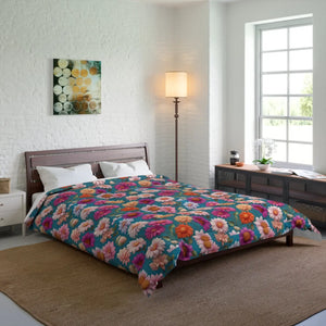 Floral Comforter – Soft Polyester Bedding - Dipaliz - Quilts & Comforters