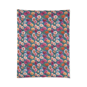 Floral Comforter – Soft Polyester Bedding - Dipaliz - Quilts & Comforters