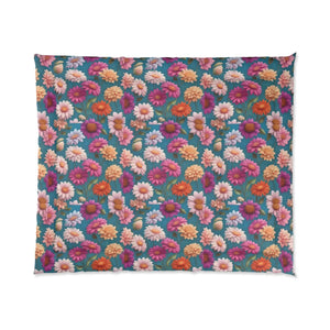 Floral Comforter – Soft Polyester Bedding - Dipaliz - Quilts & Comforters