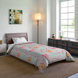Floral Print Comforter – Eco-friendly Gift - Dipaliz - Quilts & Comforters