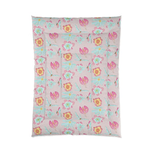 Floral Print Comforter – Eco-friendly Gift - Dipaliz - Quilts & Comforters