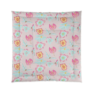 Floral Print Comforter – Eco-friendly Gift - Dipaliz - Quilts & Comforters